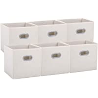 Los mejores  - UMI. by Amazon - Cajas de Almacenaje de Tela- Cubos de Almacenaje Plegables con 2 Asas- para Hogar- Armario- Cuarto de…